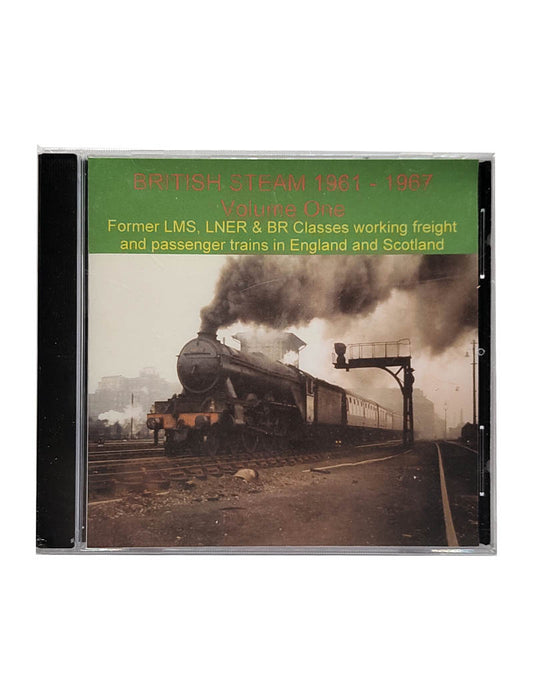 British rail steam train recordings CD featuring an image of an iconic steam train on the cover.