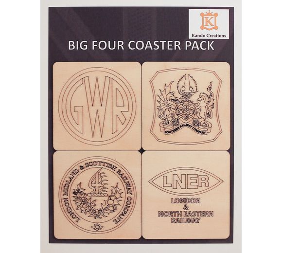 The 'Big Four' Wooden Railway Coaster Pack