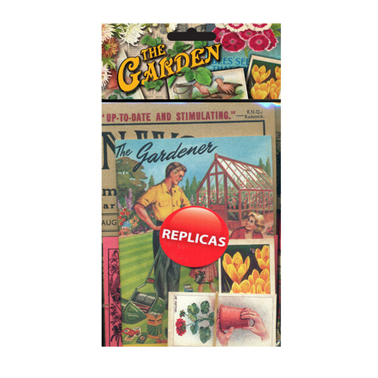 A replica pack of reproduction vintage ephemera on the  history of gardening during the 1950s and 1960s.