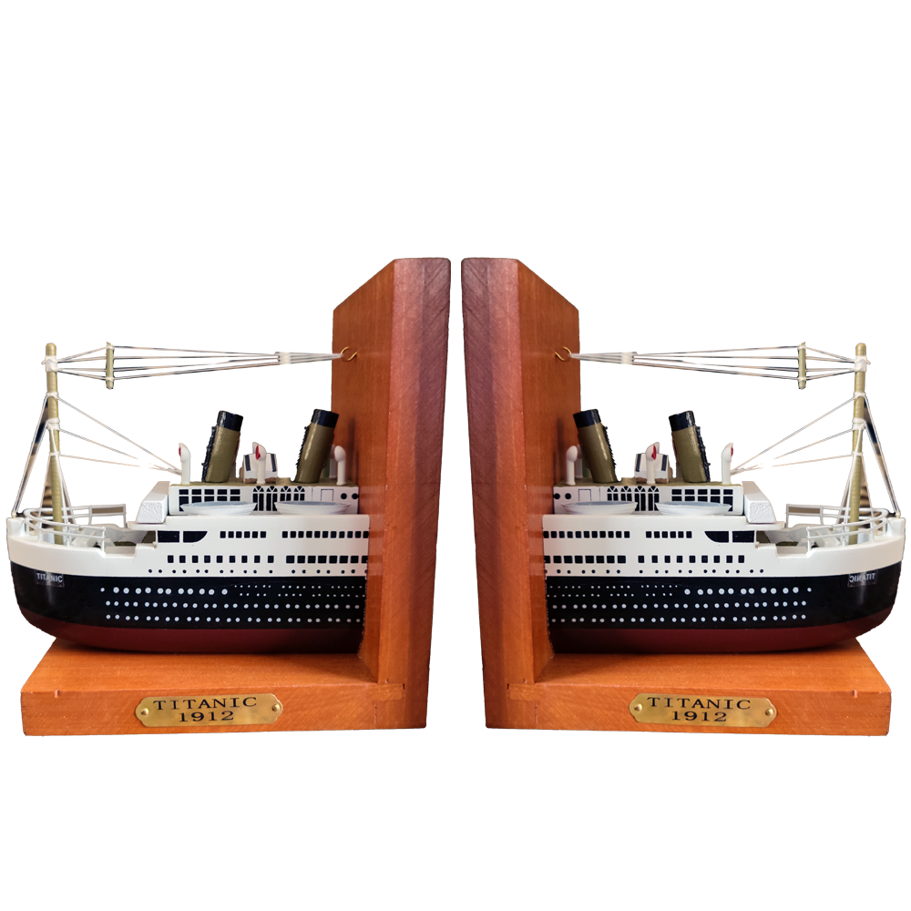 Titanic Wooden Bookends