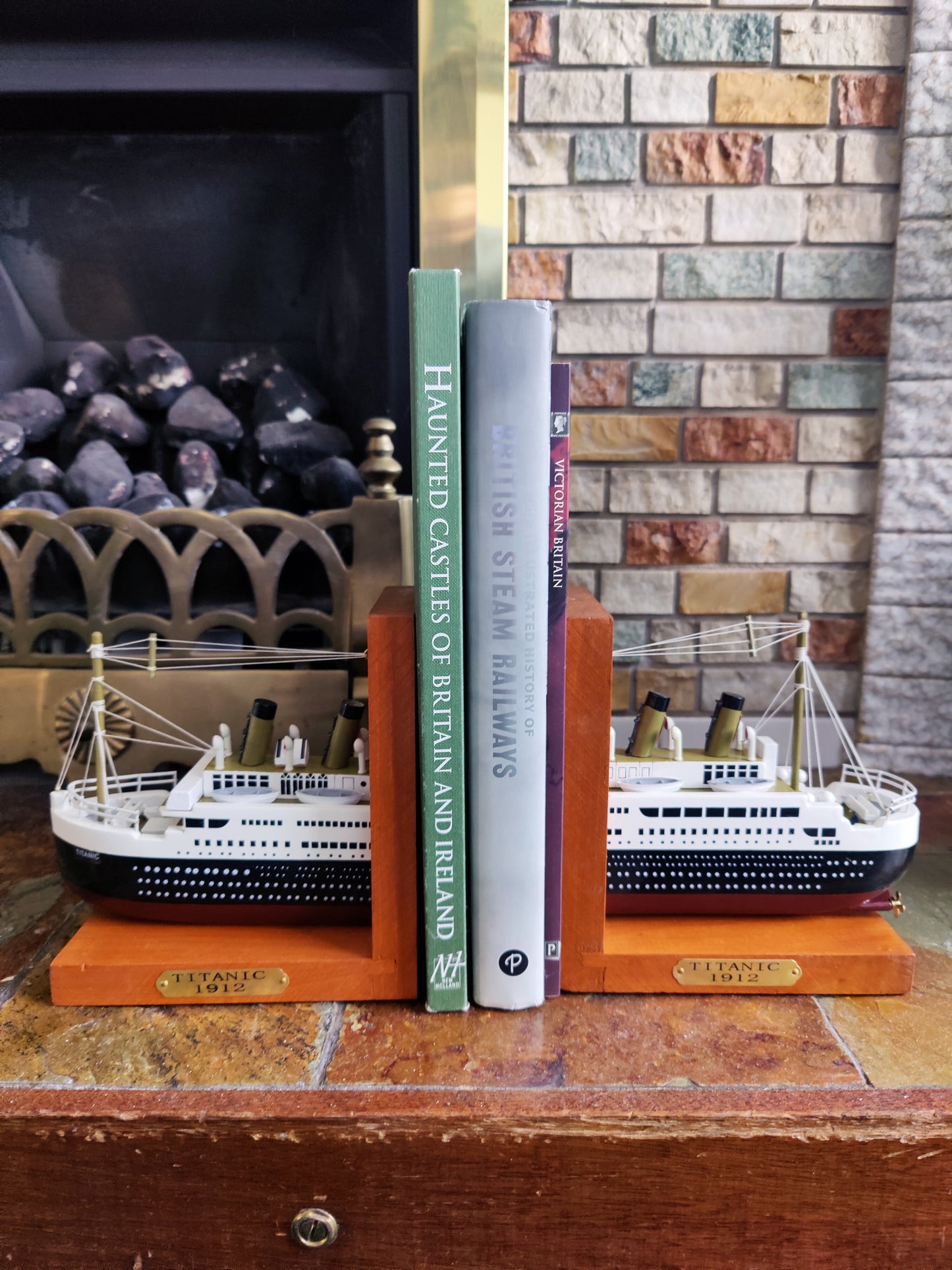 Titanic Wooden Bookends