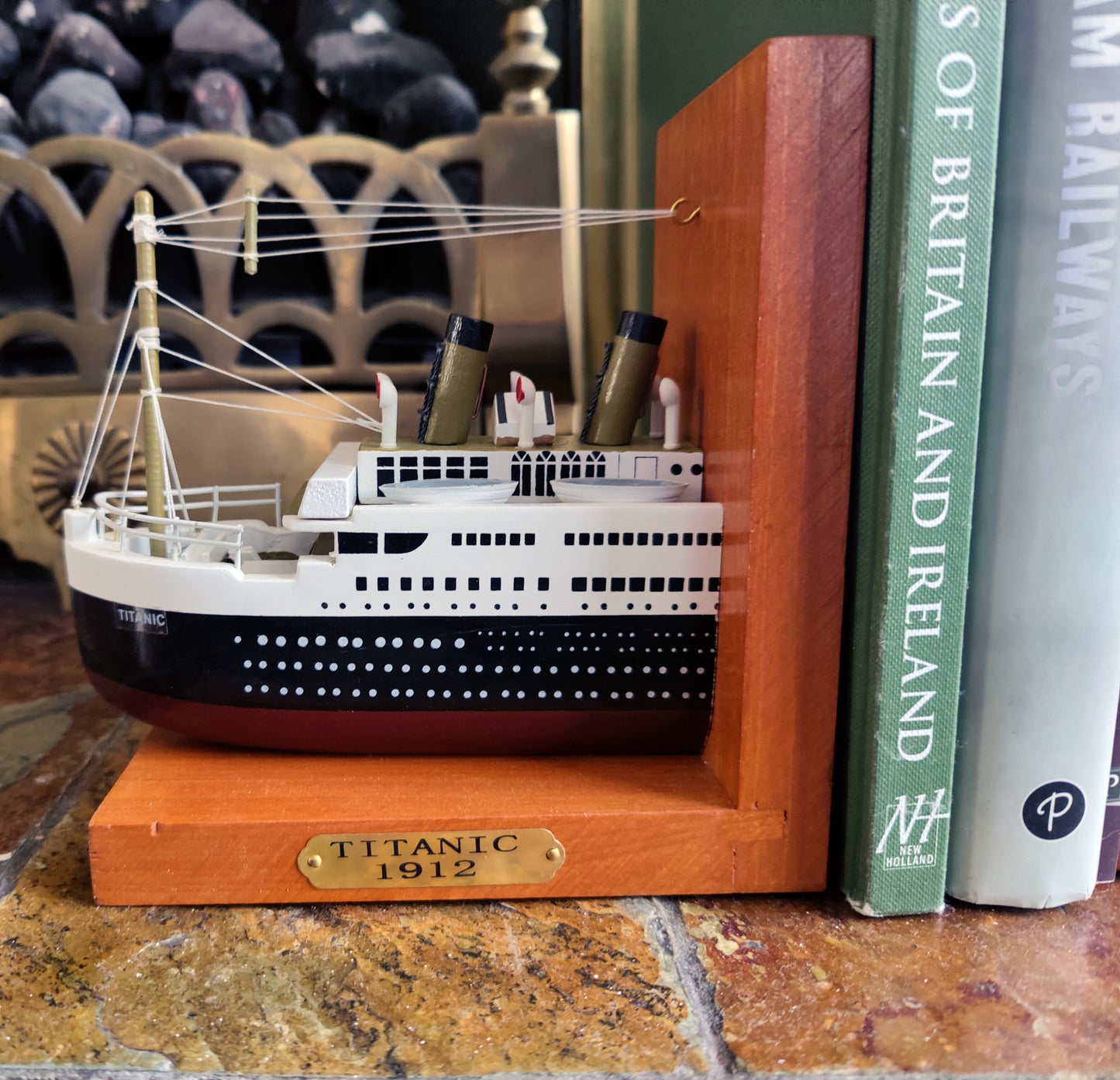 Titanic Wooden Bookends