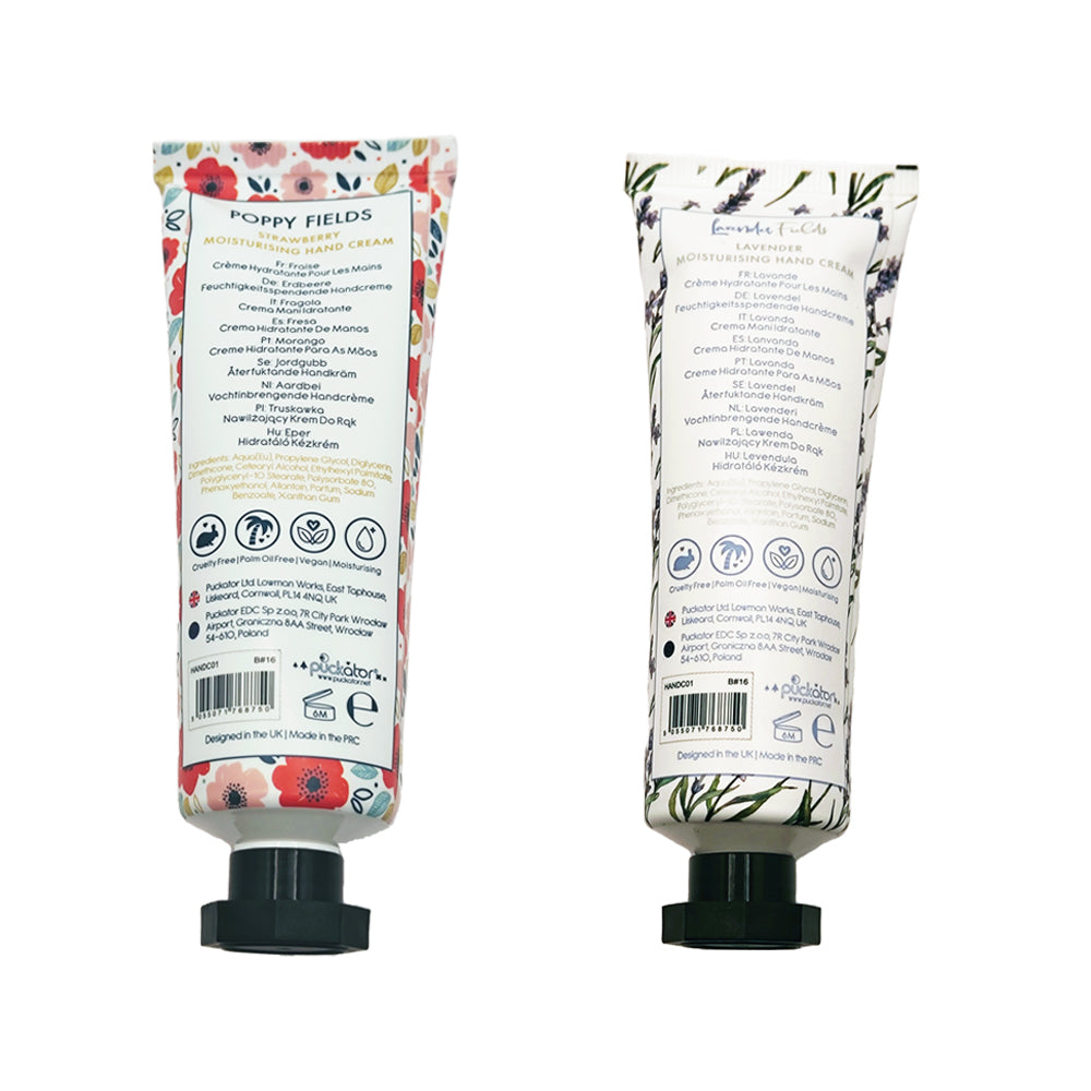 Twin Pack of Lavender & Strawberry Moisturising Hand Cream