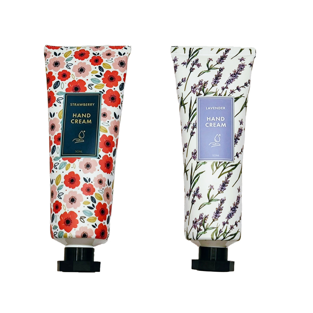 Twin Pack of Lavender & Strawberry Moisturising Hand Cream